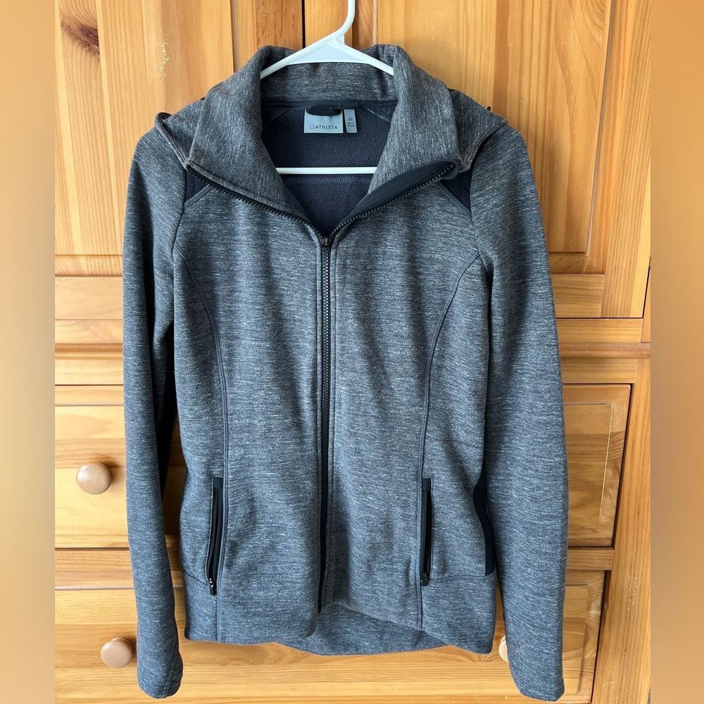 Athleta full-zip, hooded, workout jacket